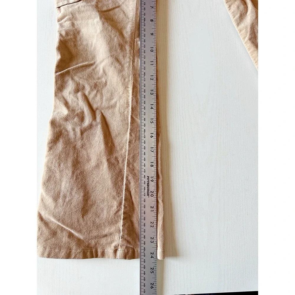Gap Y2K Flare Stretch Tan Pants Youth In Size 10